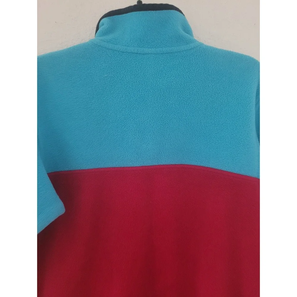 Patagonia Synchilla Snap-T Fleece Pullover Kids XXL 16 Blue Pink Colorblock #2 - Picture 5 of 7